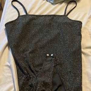 black cami bodysuit